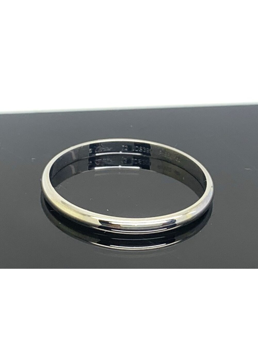 Cartier 1895 Men's Wedding Band Platinum 950 2.5mm Wide Ring Size 13.75
